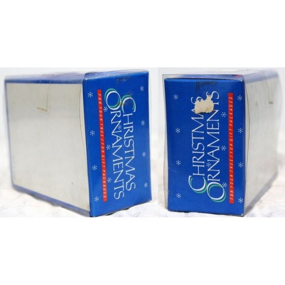 VTG 80s Porcelain Sleepy Christmas Mouse Ornament Bell Pom-Pom Slipper Tree Gift - Picture 9 of 10